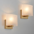 2‑Pack Gold Acrylic Wall Sconces