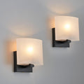 2‑Pack Black Acrylic Wall Sconces