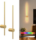 2‑Pack Gold Battery‑Operated Wall Sconces