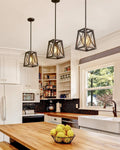 1‑Light Cage Farmhouse Pendant Light