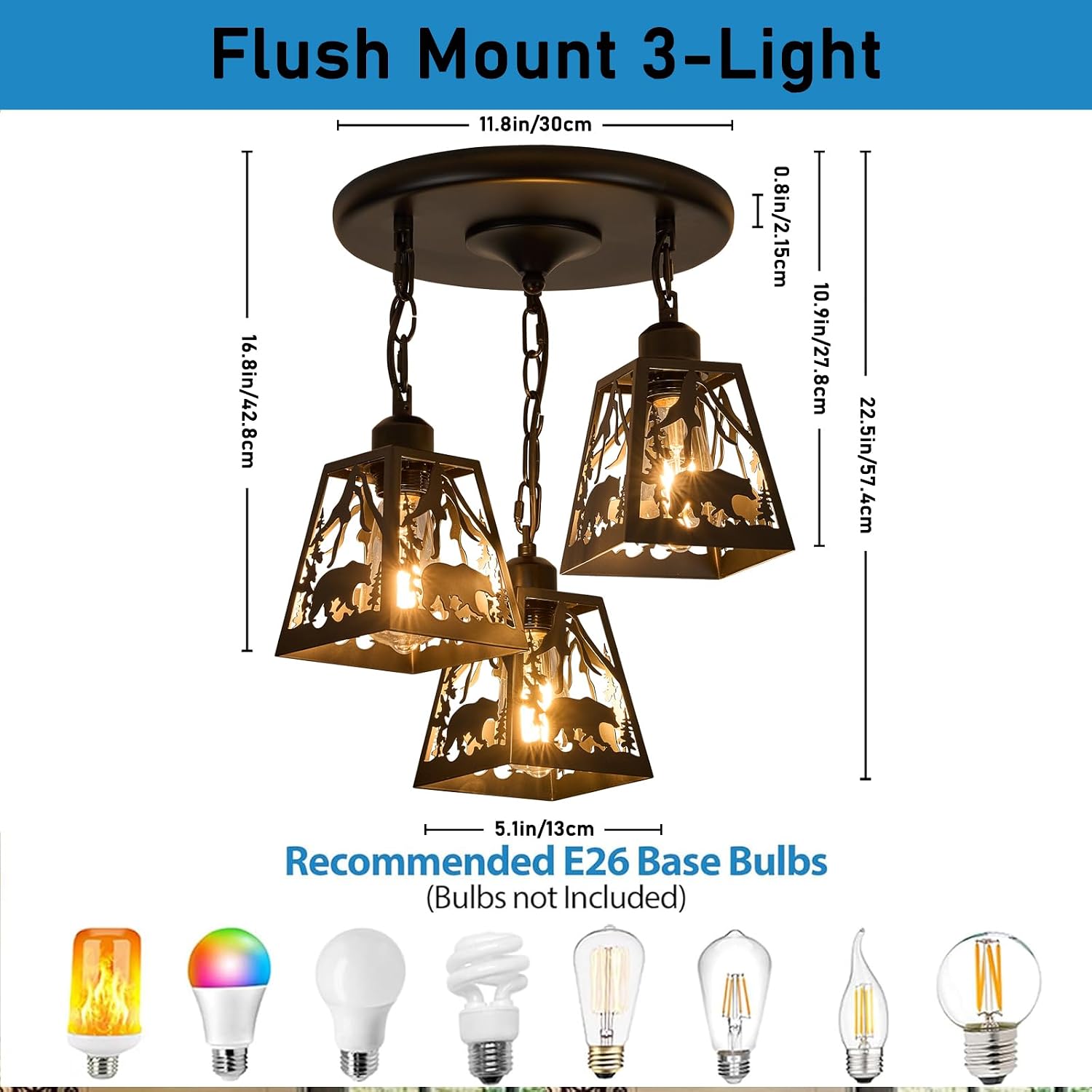 Bear Cage Farmhouse Pendant Light