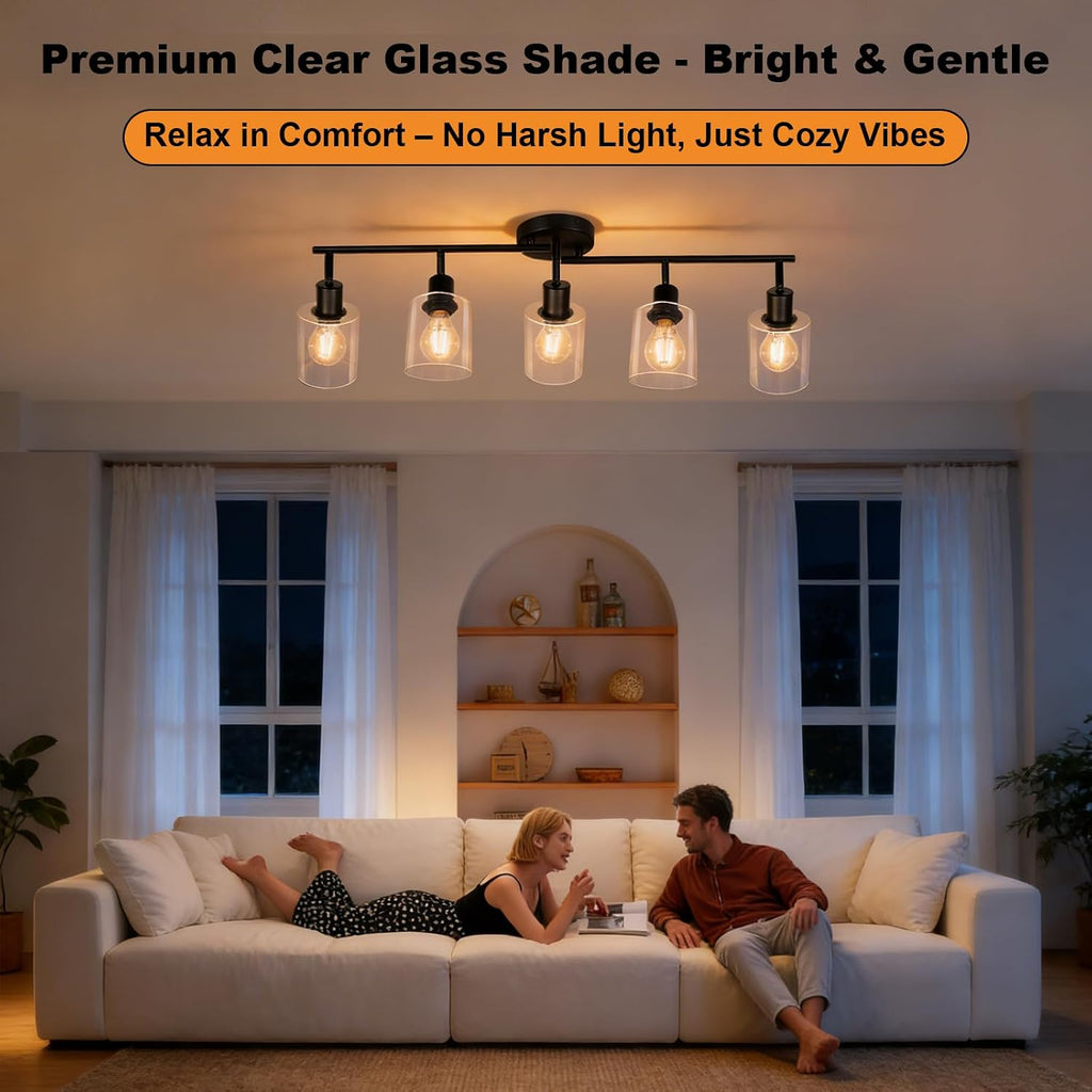 5‑Light Flexible Track Light Fixture