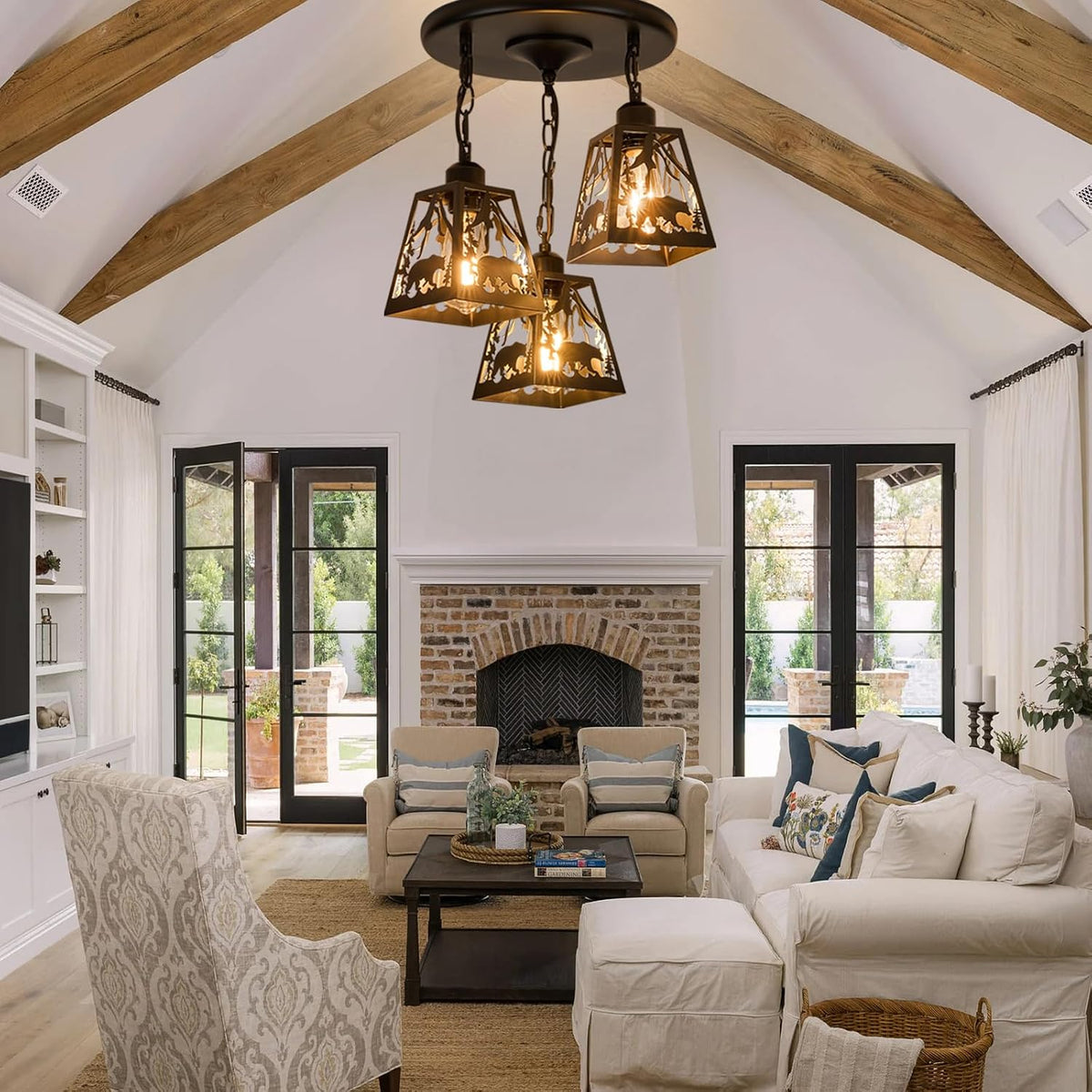 Bear Cage Farmhouse Pendant Light